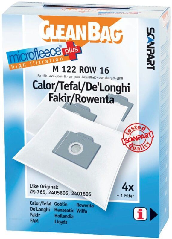 CleanBag - Stofzuigerzakken - Synthetisch - 4 Stuks