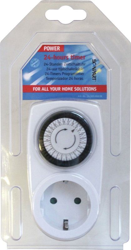 Scanpart - Tijdschakelaar - Analoog - Mechanisch - 24 Uurs