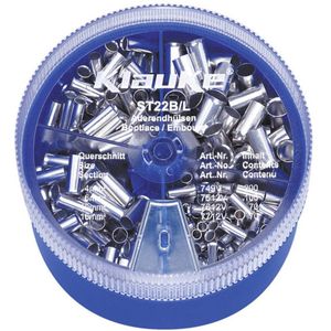 Klauke ST22B Assortiment Adereindhulzen 4 Mm² - 16 Mm² Zilver 440 Onderdelen