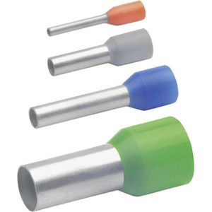 Klauke 166GRL KLAU adereindhulzen n. DIN 0,14qmm 8mm grijs VZ geïsoleerd, zilver