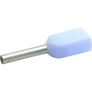 Klauke 8678 Dubbele adereindhulzen 0.25 mm² Deels geïsoleerd Lichtblauw 1000 stuk(s)