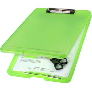 helit H2532050 - klembord DIN A4 the clip, doorschijnend groen, clipboard, tekenbord