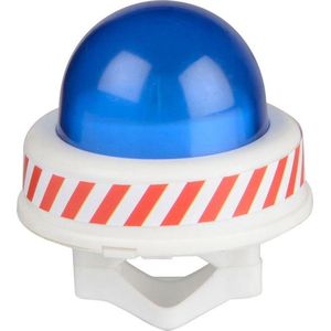 TOM - Sirene met Licht - Blauw/Wit - 6,5 cm - Kunststof