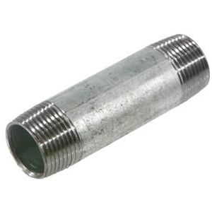 INDI Pijpnippel 2 x 100mm nr.23 Zwart