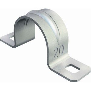 Kabelschelle 11 mm 2 Lap, 605 G - Stahl verzinkt - Packung mit 100 Stück - (100 Stück)