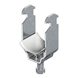 OBO Bettermann 1160125 klem op eenvoudig profiel, kunststof, verzinkt, 8 mm - 12 mm, doos met 100 stuks