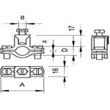 OBO Bettermann 5050057 OBO aardingsklem 950/Z 3/8"" gegoten zink