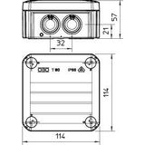 OBO Gietmof / Grondmof - Kabeldoos T60 met Giethars