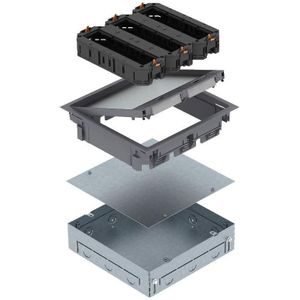 OBO - 7427479 - Vloerdoos - GES9 - 7011 MT - Vierkante Doos met Apparatuurunit