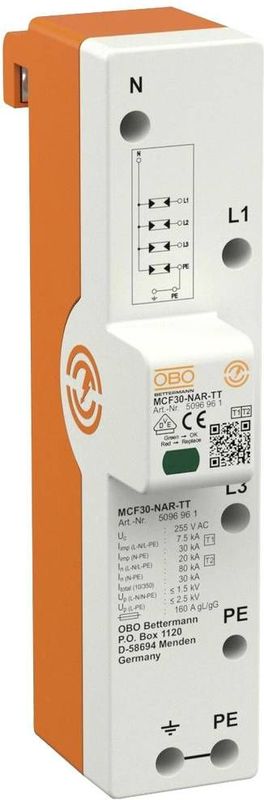 OBO-BETTERMANN 5096961 Descargdr. 1+2 fijación barra 3 poloshirts met NPE