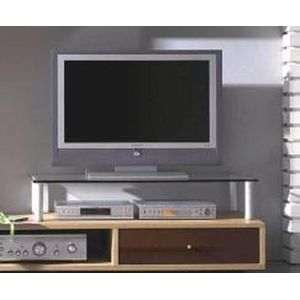 VCM TV-opzetstuk verhoging TV-meubel aluminium glas Felino Mini TV-opzetstuk verhoging TV-meubel aluminium glas Felino Mini
