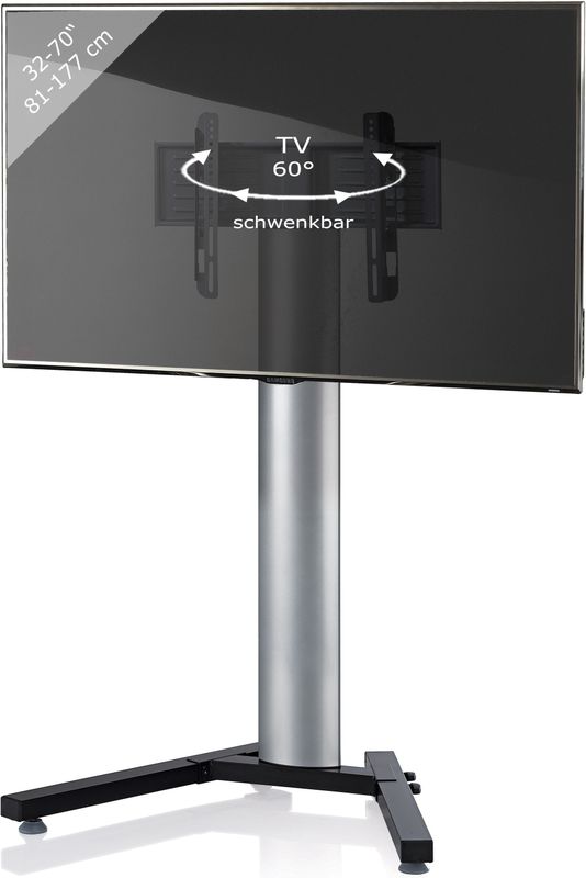 my media TV-Standfuß Stadino Mini Silber
