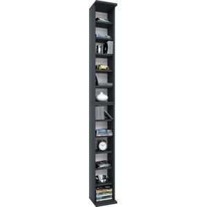 VCM Houten CD DVD standaard Opbergrek Boekenplank Decoratieve plank Bigol Houten CD DVD standaard Opbergrek Boekenplank Decoratieve plank Bigol