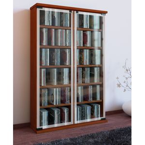 VCM Wood CD DVD Stand Shelf Kabinet Opslag Vloer staande plank Gallery Glass Door Wood CD DVD Stand Shelf Kabinet Opslag Vloer staande plank Gallery Glass Door