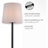 Paul Neuhaus 9501-13 - Staande Lamp voor Buiten FALTER 1xE27/25W/230V IP65