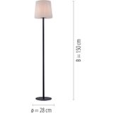 Paul Neuhaus 9501-13 - Staande Lamp voor Buiten FALTER 1xE27/25W/230V IP65