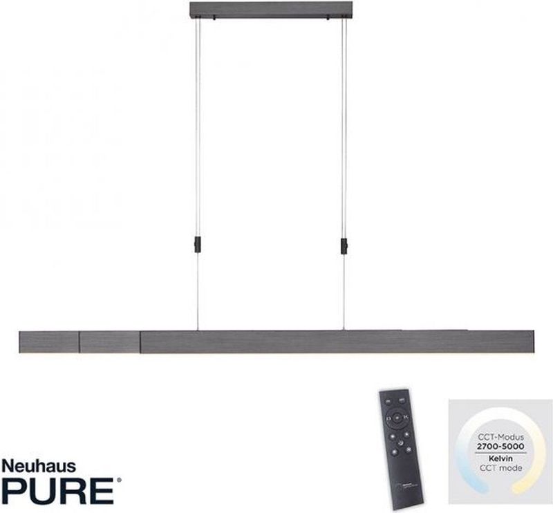 Neuhaus PURE Hanglamp e Slide L donker grijs