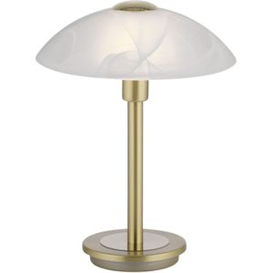 Paul Neuhaus Tafellamp Enova, dimbaar, messing / goud, Woon-/ Eetkamer, metaal, Tafellamp