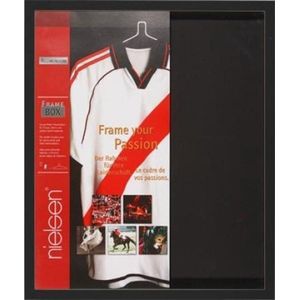 nielsen shirtlijst, 60 x 80 cm, Aluminium, Zwart mat, posterlijstom op te hangenin staand en liggend formaat, onbreekbaar kunststofglas, Framebox II