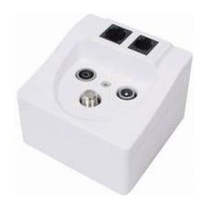 Wanddoos - CAI - Satelliet - RJ11 en RJ45 - Opbouw