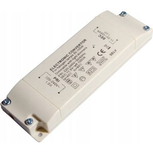 Elektronische halogeen transformator 35 - 105 Watt. dimbaar