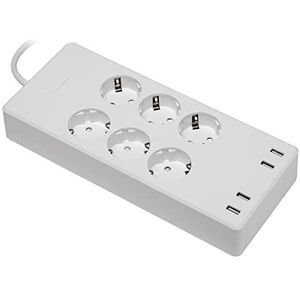 Slimme - Wifi Stekkerdoos - Wit - 10 Aansluitmogelijkheden - 3680W - 1,8 meter