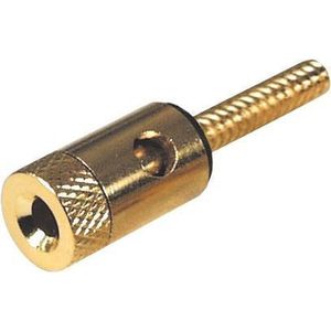 Speaker Binding Post - Zwart - Verguld - Geschikt voor 4mm Kabels