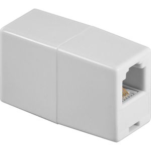 RJ11 - RJ11 crossover telefoon adapter / wit