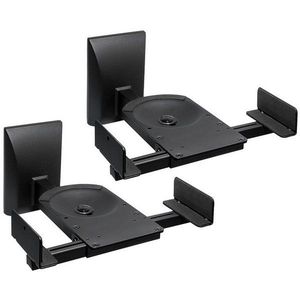 My Wall luidspreker muurbeugel set voor luidsprekers - klembevestiging - tot 25 kg / zwart