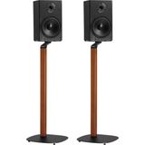 My Wall Extra Class statief set voor luidsprekers / zwart/hout