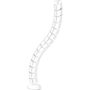Flexibele Kabelslang - Schroefmontage onder bureau - Tot 0,7 meter - Wit
