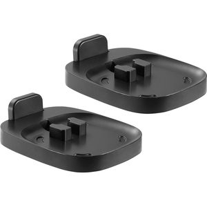 Muurbeugel set voor Sonos One en Play 1 - 2 stuks - Extra compact - Zwart