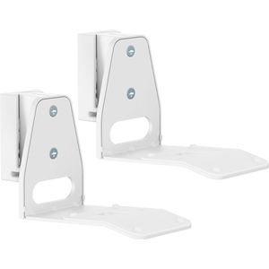 myWall 2 muurbeugels voor SONOS Era 300 luidsprekers (1 paar, Wandmontage, Kantelbaar, Draaibaar), Luidsprekerstandaard + wandmontage, Wit