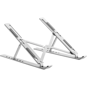 EASYFY aluminium laptopstandaard voor bureau | Fordable Sliver Laptopstandaard | Verstelbare laptopstandaard voor laptops en tafels van 18 inch | Ergonomisch ontwerp voor comfortabel kijken en