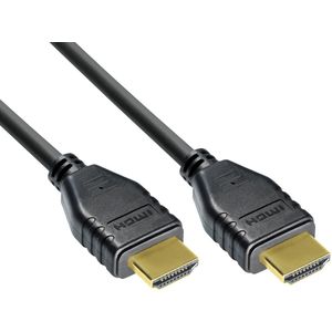 HDMI kabel - HDMI2.1 (8K 60Hz + HDR) - CU koper aders / zwart - 0,50 meter