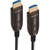MaxTrack aktives HDMI® Glasfaser Kabel C507-15ML - HDMI 2.1, 8K@60Hz, 4K@120Hz, eARC, 3D, HDR, HDCP 2.2, YUV 4:4:4, bis zu 100m Reichweite