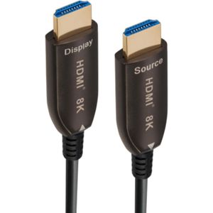 MaxTrack aktives HDMI® Glasfaser Kabel C507-15ML - HDMI 2.1, 8K@60Hz, 4K@120Hz, eARC, 3D, HDR, HDCP 2.2, YUV 4:4:4, bis zu 100m Reichweite