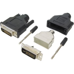 DVI-D Dual Link (m) soldeerbare connector