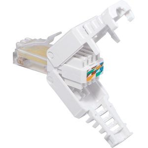 RJ45 toolless connector voor U/UTP CAT5/5e netwerkkabel - per stuk