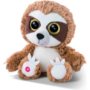 NICI Knuffel Luiaard - bruin/ wit - 15 cm - pluche - Heywood
