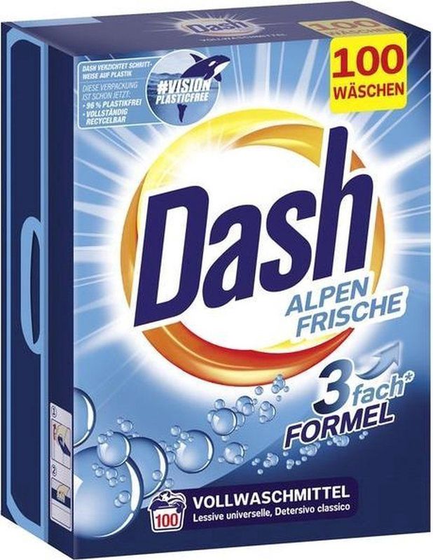 Dash Waspoeder Alpenfris Universeel 100 Wasbeurten