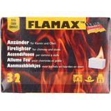 Flamax barbecue aanmaakblokjes - 32x stuks - BBQ/vuurkorf/openhaard