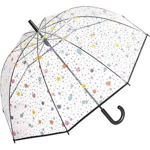 Transparante paraplu met stippen, Sterren, Trendy