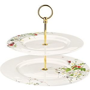 Etagère Rosenthal Brillance 2 Tiers With Rim Fleurs Sauvages