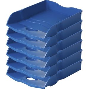 HAN brievenbak - Re-LOOP - 259 x 351 x 63mm - blauw - stapel- en nestbaar - 100% gerecycled - 6 stuks - HA-10298-914-D