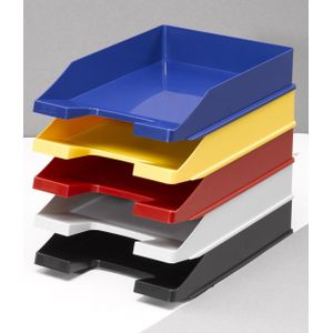 Briefablage klassik din A4 din C4 Polystyrol Farbe: lichtgrau