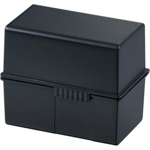 HAN 3-delige set DIN A6 dwars | innovatief en aantrekkelijk design voor 400 indexkaarten met A-Z tabbladen en 100 kaarten | zwart | 976-K-13