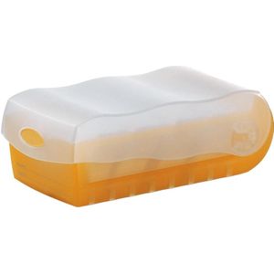 Han Lernkartei Croco A8 quer mit 5 Stützen und 100 Karten orange/trans