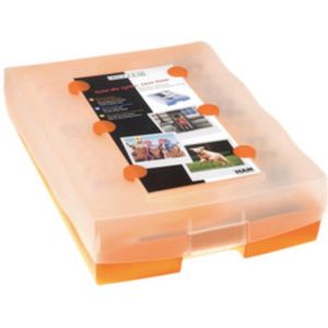 HAN CROCO 9988-643 Flashcards Blauw (doorschijnend) Aantal kaarten (max.): 2.000 kaarten DIN A8 liggend