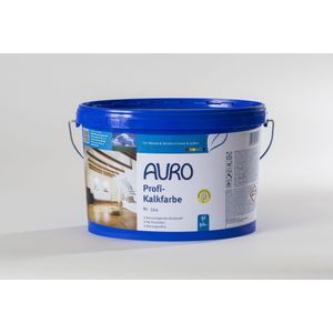 AURO Professionele kalkverf nr. 344 - 5 liter dampdiffusieopen, preventie tegen schimmel, geurabsorberend, goede hechting op minerale ondergronden (structuurbehang, gipsplaten of klei)